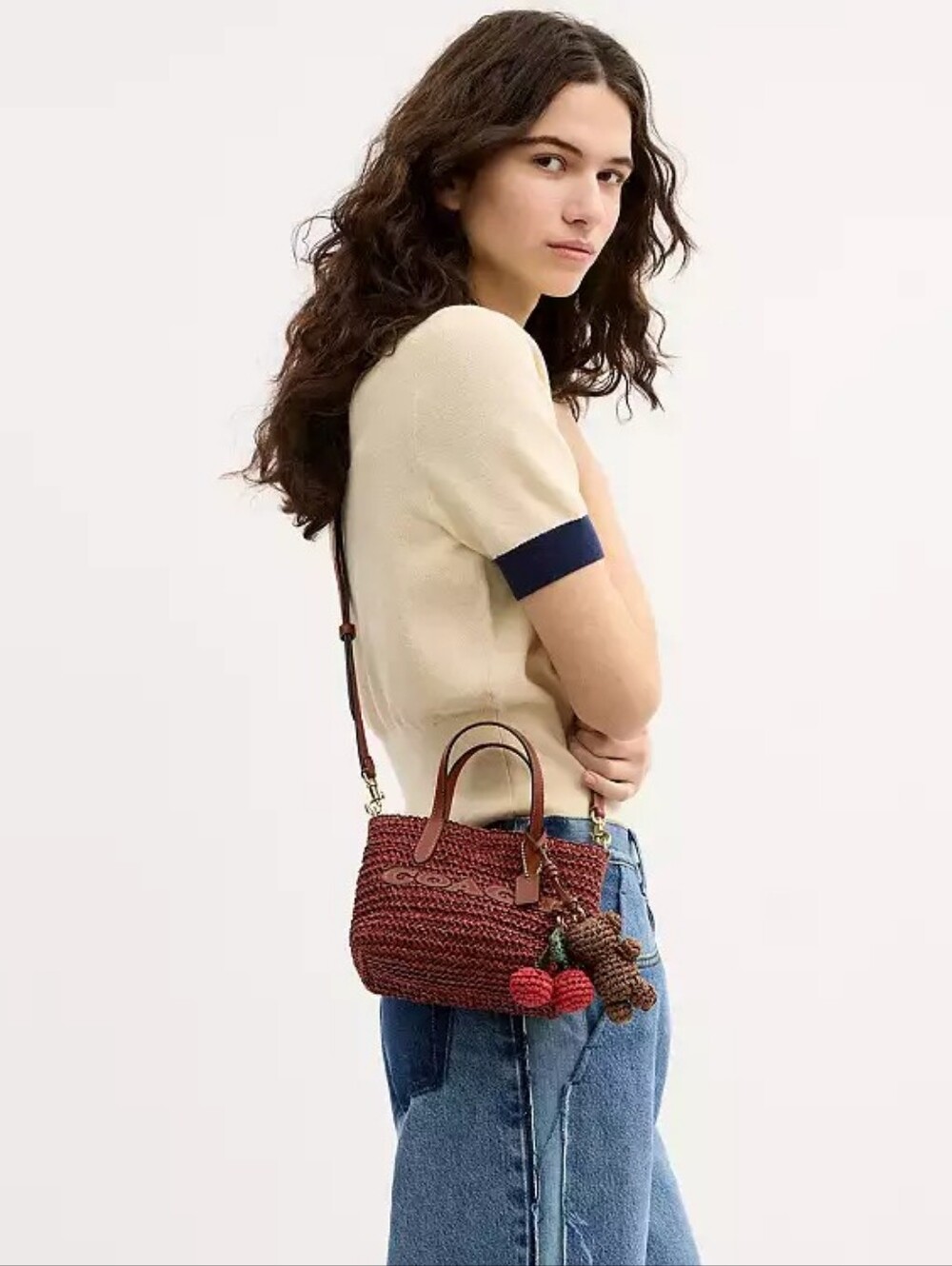 *NWT* COACH City Mini Tote Bag With Charms In Russet - Picture 2 of 16